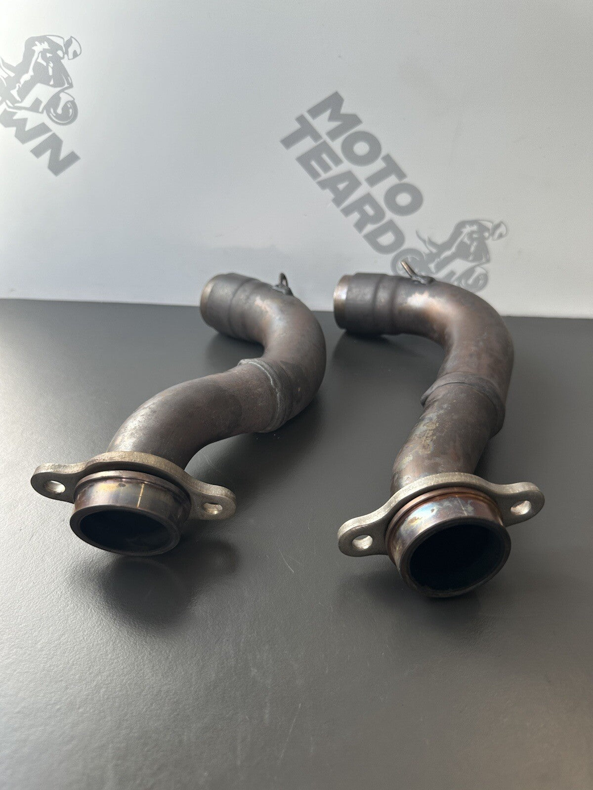 APRILIA TUONO V4 1100 Factory Exhaust Down Pipes Exhaust Link Pipes OEM 2017