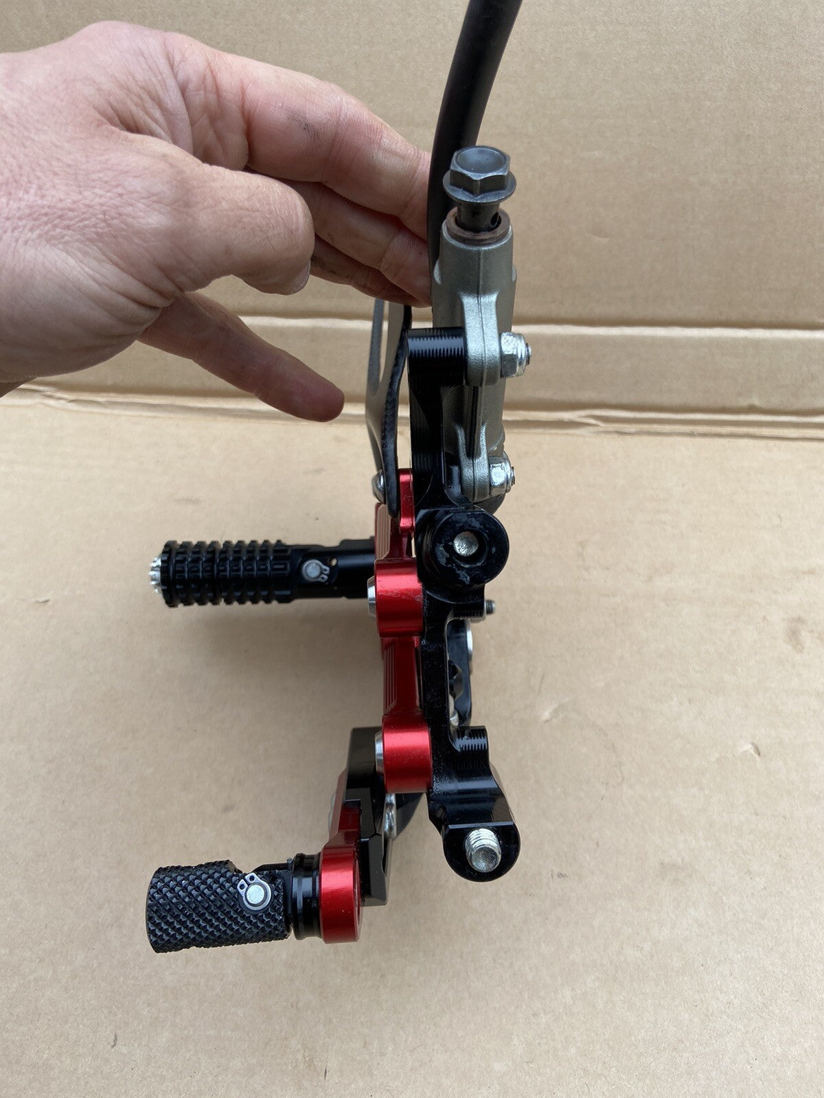 ADJUSTABLE RIGHT REAR SET EVO GP Edition Ducati SBK 959 1199 1299 Panigale CNC