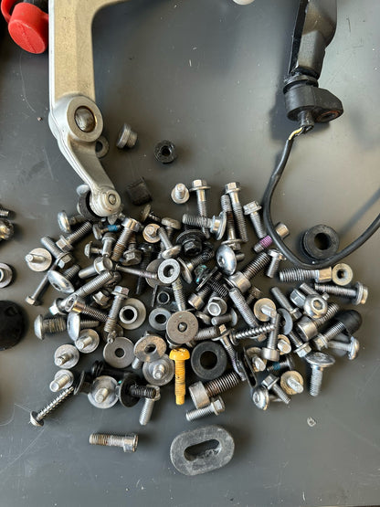Triumph Street Triple 765RS Bolts Various Job Lot Mixed Nuts Bolts Brackets 2017