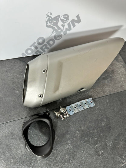 Triumph Street Triple RS 765 Exhaust Muffler Cap End Cap 5159 Miles 2017-2020