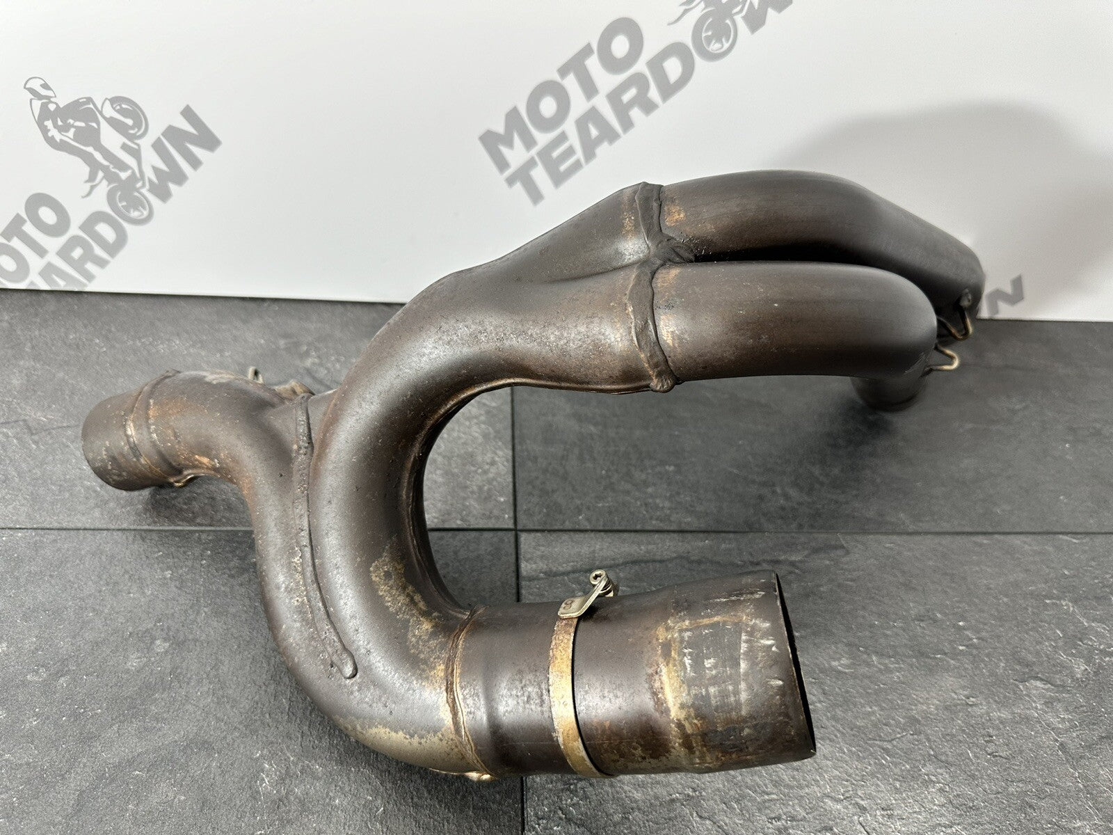 Aprilia Tuono V4 1100 2021 Exhaust Downpipe Link Section 6606 Mile 2022-2024 OEM