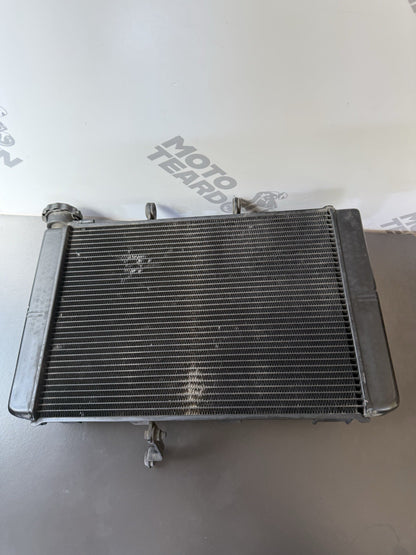 TRIUMPH TRIDENT 660 Radiator And Fan 2021-2024 Water Tight But Slight Kinked OEM