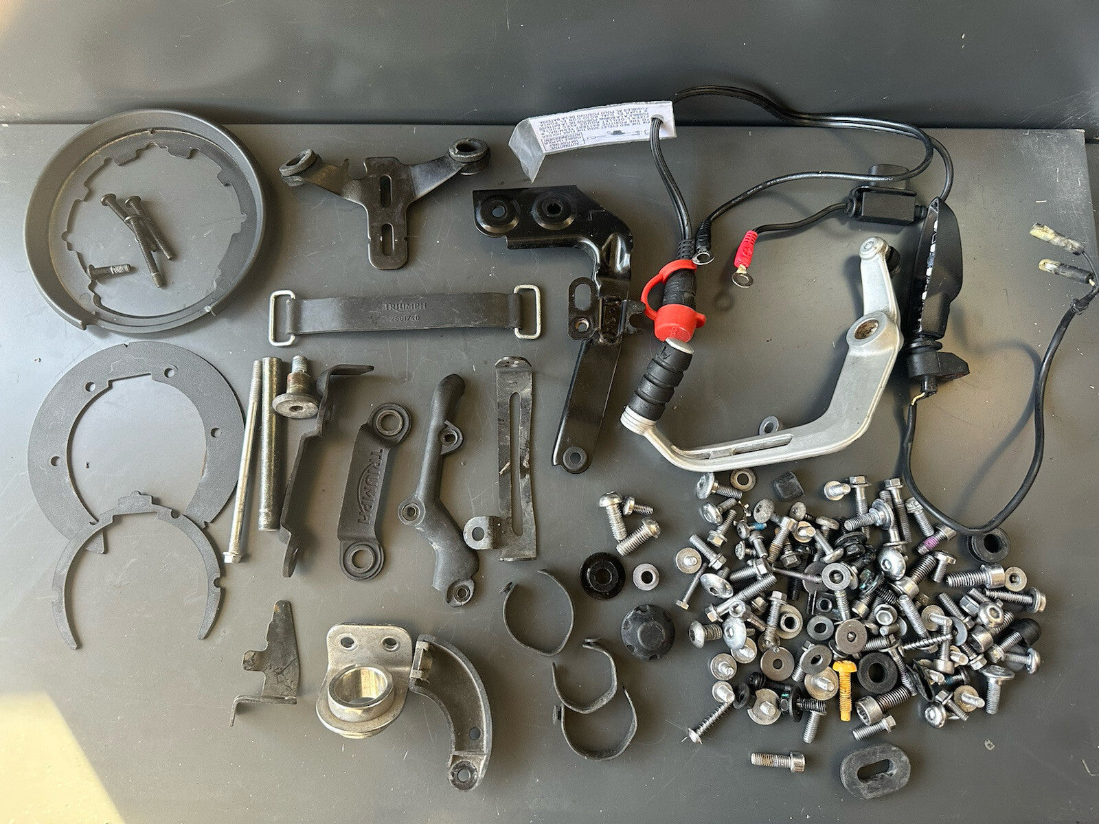 Triumph Street Triple 765RS Bolts Various Job Lot Mixed Nuts Bolts Brackets 2017