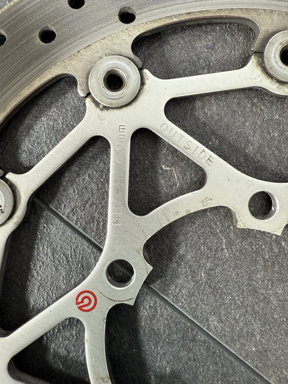 Triumph Street Triple 765 RS 2021 BREMBO Front Brake Discs 21650 Mile 2020-2022