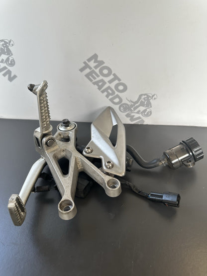 Triumph Street Triple 765R S RS Right Foot Assembly Right Foot Rest OEM 2017-19