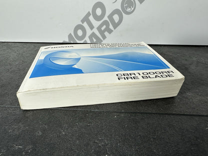 Honda Fireblade CBR1000RR 2008 2009 Owners Manual Book Booklet 00X37-MFL-6000