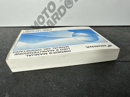 Honda Fireblade CBR1000RR 2008 2009 Owners Manual Book Booklet 00X37-MFL-6000