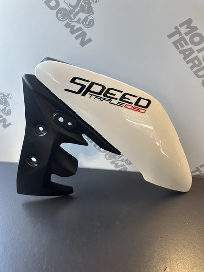 TRIUMPH SPEED TRIPLE 1050 LEFT SIDE LH RADIATOR COVER PANEL 2011-2015 OEM